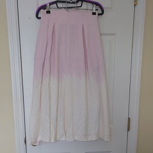 Elegant Pink and Cream Ombre Skirt